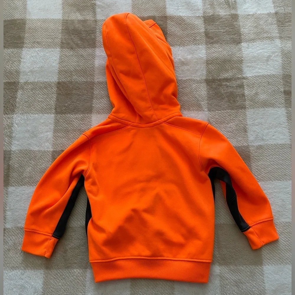 Nike Matching Set Bright Orange Hoodie with Grey Details 9-12 months - Picture 6 of 10